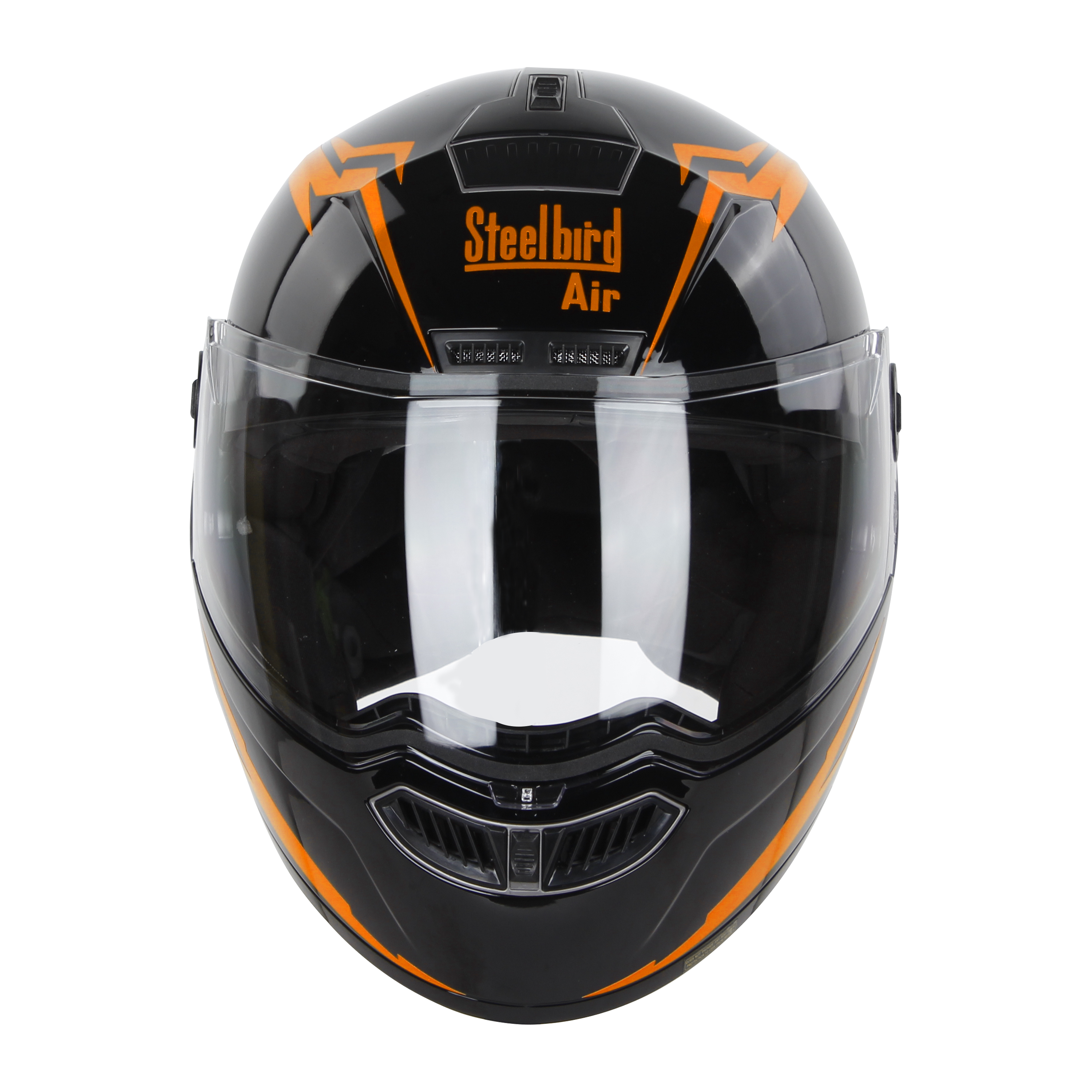 SBA-7 FLIP-UP DECAL SPARKLE MATT BLACK ORANGE